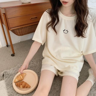 Bộ thun mặc ở nhà chất liệu cotton mát mẻ mùa hè AO17