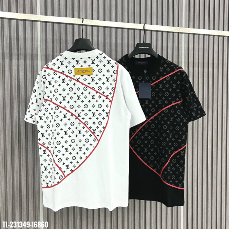 Áo Thun Nam LV phối màu Monogam kết hợp thời thượng Vải Cotton 100% The.laz