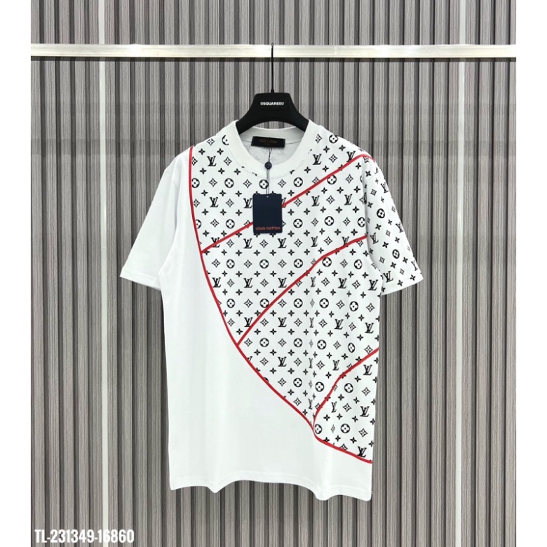 Áo Thun Nam LV phối màu Monogam kết hợp thời thượng Vải Cotton 100% The.laz