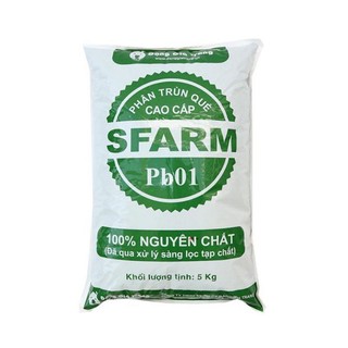 Phân trùn quế cao cấp sfarm, trùn quế đặng gia trang bao 5kg