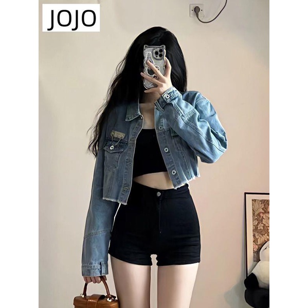 Áo Khoác Denim Phong Cách Hàn Quốc Cá Tính Cho Nữ