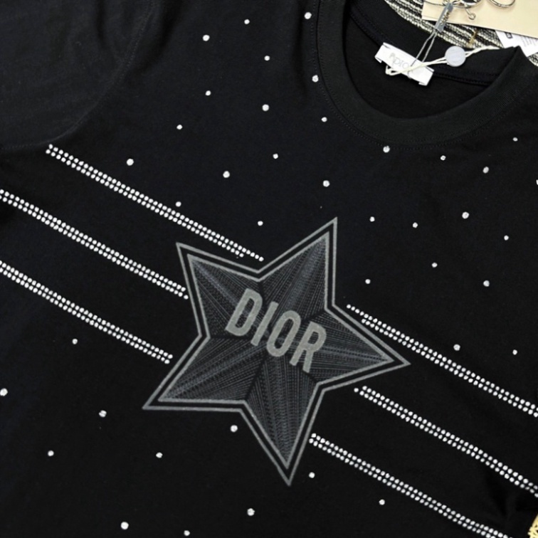 Áo Phông Nam Nữ DIOR In Chấm Sao Phối Vạch CD Phong Cách Streetwear - Áo Cộc Tay Siêu Cấp Chất Cottong Mặc Đi Chơi Cự | BigBuy360 - bigbuy360.vn