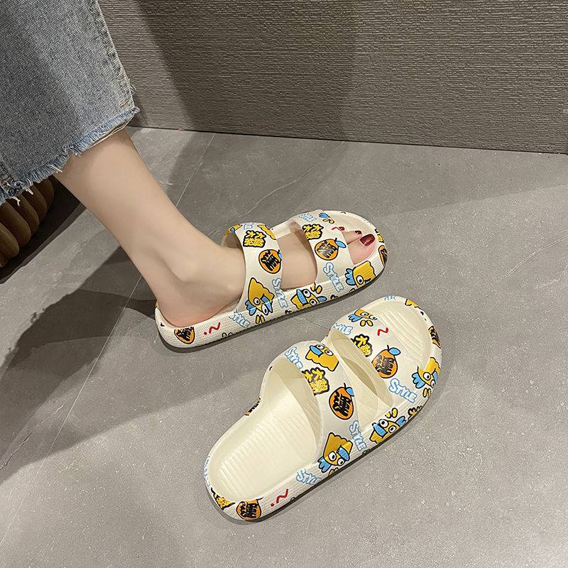 Dép cao gót chống trượt đế dày graffiti sành điệu mẫu mới