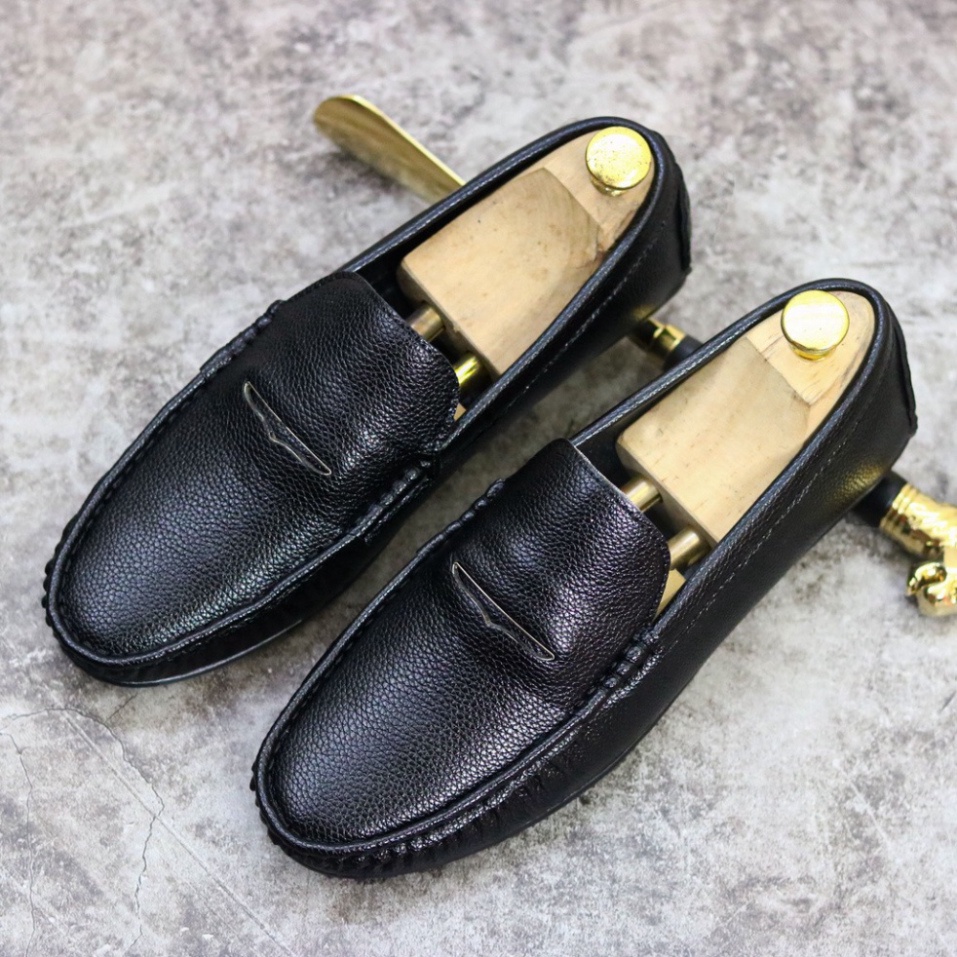 Giày mọi nam, da đẹp đế bệt đã khâu chỉ chuyên dụng siêu bền mã M006