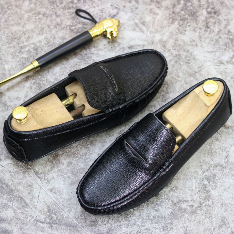 Giày mọi nam, da đẹp đế bệt đã khâu chỉ chuyên dụng siêu bền mã M006