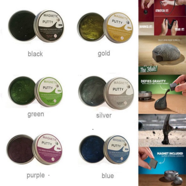 Đồ chơi đất sét từ tính - Đất sét biết suy nghĩ- Slime nam châm Thinking putty