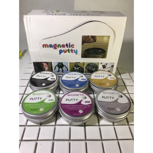 Đồ chơi đất sét từ tính - Đất sét biết suy nghĩ- Slime nam châm Thinking putty