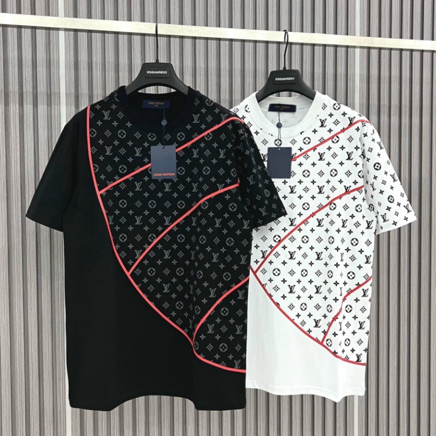 Áo Phông Nam Nữ LV Họa Tiết Monogram Cực Nét - Áo Thun LV Chất Liệu Cotton Cao Cấp Form Dáng Rộng Hot Trend 2023