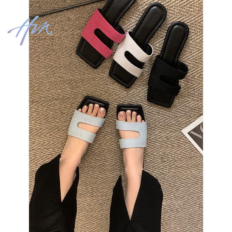 Giày Lười Đế Bằng Thiết Kế Đơn Giản Phong Cách Mới Dễ Phối Đồ Thời Trang Xuân Hè Kiểu Pháp Cho Nữ