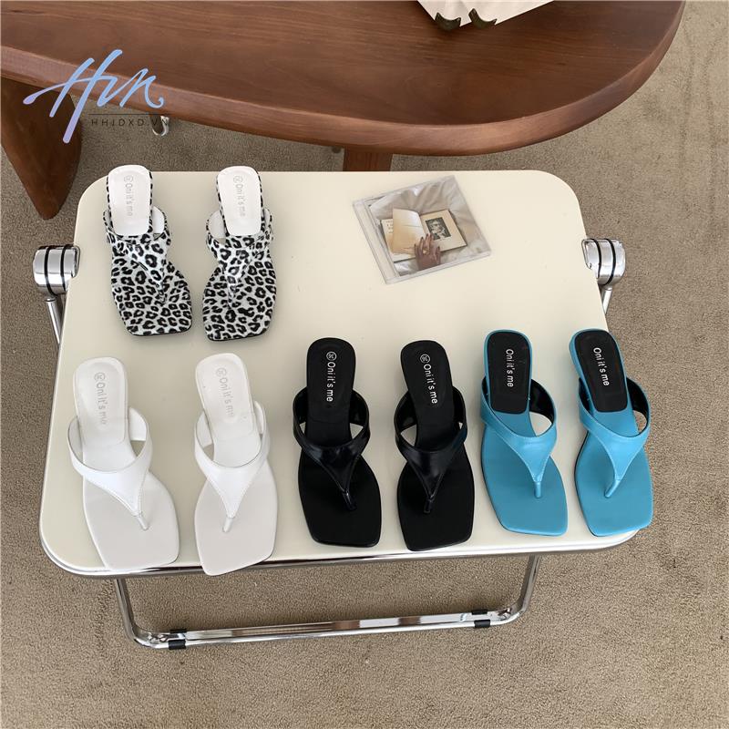 Giày Sandal Cao Gót Mũi Vuông Thời Trang Mùa Hè Mới Cho Nữ