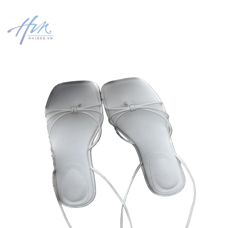Giày Xăng Đan Đế Bằng Quai Chéo Thời Trang Mùa Hè Năng Động