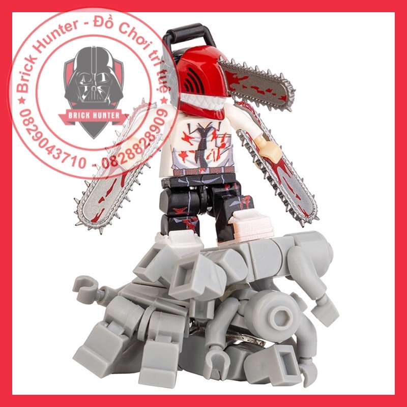 Minifigures Chainsaw Man mô hình lắp ráp nhân vật Denji có body nhiều khớp cử động