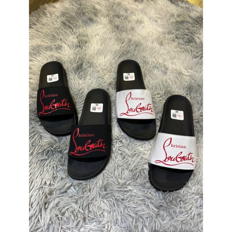 Dép Loubutenn Đinh - thường nam, dép quai ngang nam mẫu hot