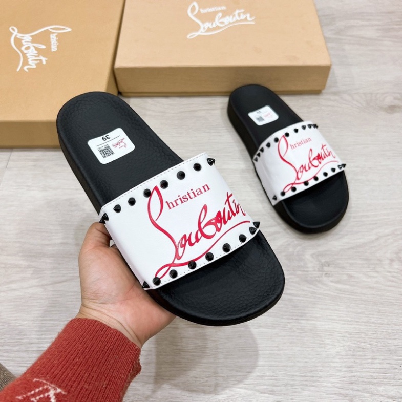 Dép Loubutenn Đinh - thường nam, dép quai ngang nam mẫu hot