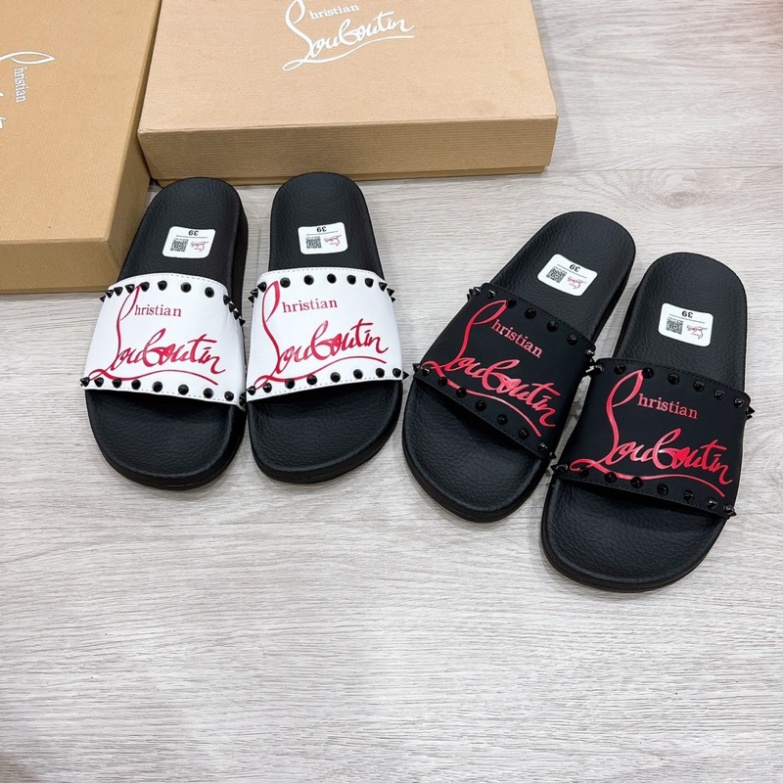 Dép Loubutenn Đinh - thường nam, dép quai ngang nam mẫu hot