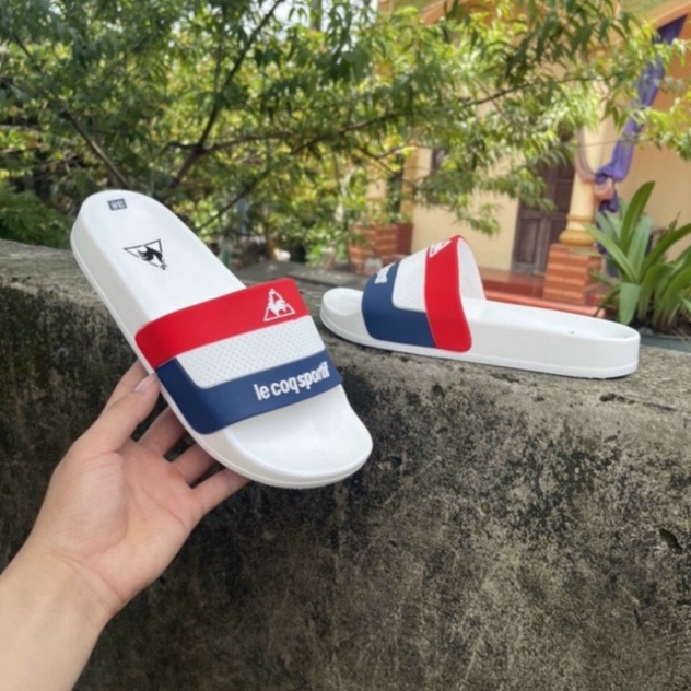 Dép quai ngang thời trang nam, dép lê coq sportif đế cao su