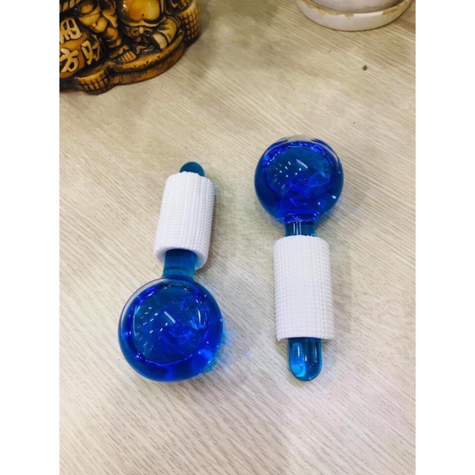 Cặp Cầu Lạnh Masa Mặt Đẩy Sâu Tinh Chất Thư Giãn Da Mặt Quả Cầu Lạnh Massage DÀNH CHO CÁ NHÂN-SPA