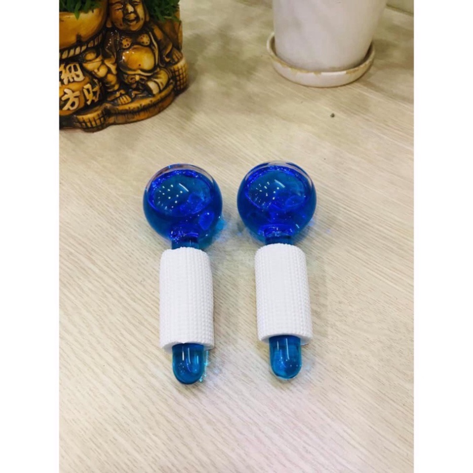 Cặp Cầu Lạnh Masa Mặt Đẩy Sâu Tinh Chất Thư Giãn Da Mặt Quả Cầu Lạnh Massage DÀNH CHO CÁ NHÂN-SPA