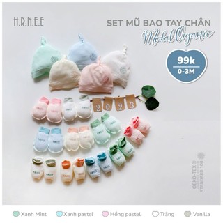 Mũ -Bao tay chân Hrnee Modal Organic
