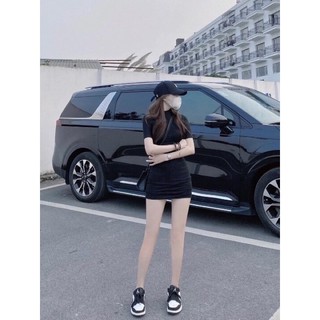 Váy Basic Ôm Body Cộc Tay Tôn Dáng Chuẩn❣️Đầm Body Siêu Hack Dáng