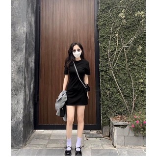 Váy Basic Ôm Body Cộc Tay Tôn Dáng Chuẩn❣️Đầm Body Siêu Hack Dáng