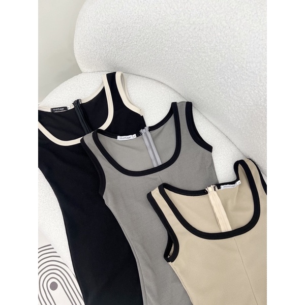 JUMPSUIT BA LỖ KHOÁ LƯNG TRENDY