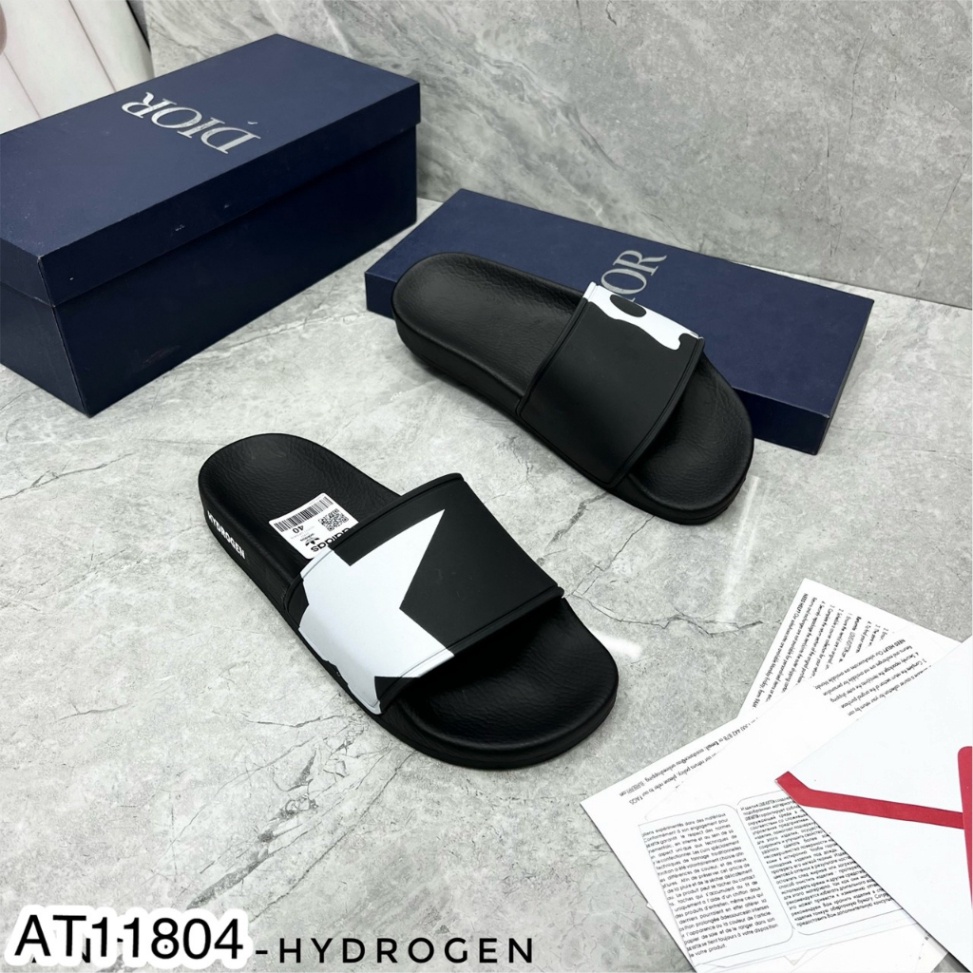 Dép Quai Ngang HYDROGEN Họa Tiết Đầu Lâu Ngôi sao Cực Ngầu - Dép Lê HYDROGEN Dành Cho Nam