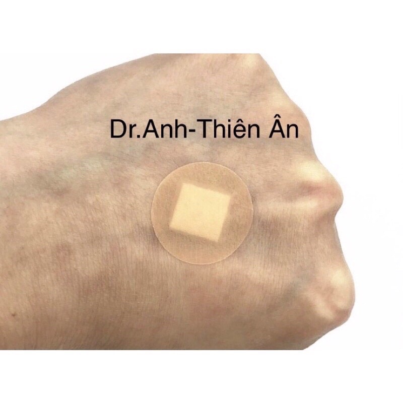 BĂNG CÁ NHÂN TRÒN - Vỉ 5 miếng BANDAGE