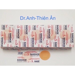 Băng cá nhân tròn - vỉ 5 miếng bandage