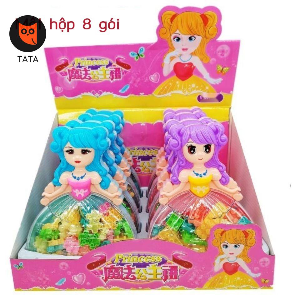 ▨✠Hộp 8 Phép Thuật Đầm Công Chúa Các Khối Xây Dựng Kho Báu Bảo Quản Sáng Tạo Đồ Chơi Trẻ Em