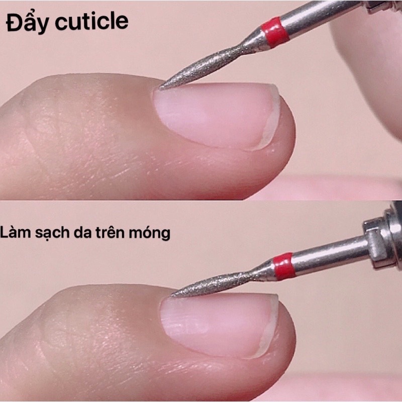 Đầu mài da nhọn đẩy da ẩn