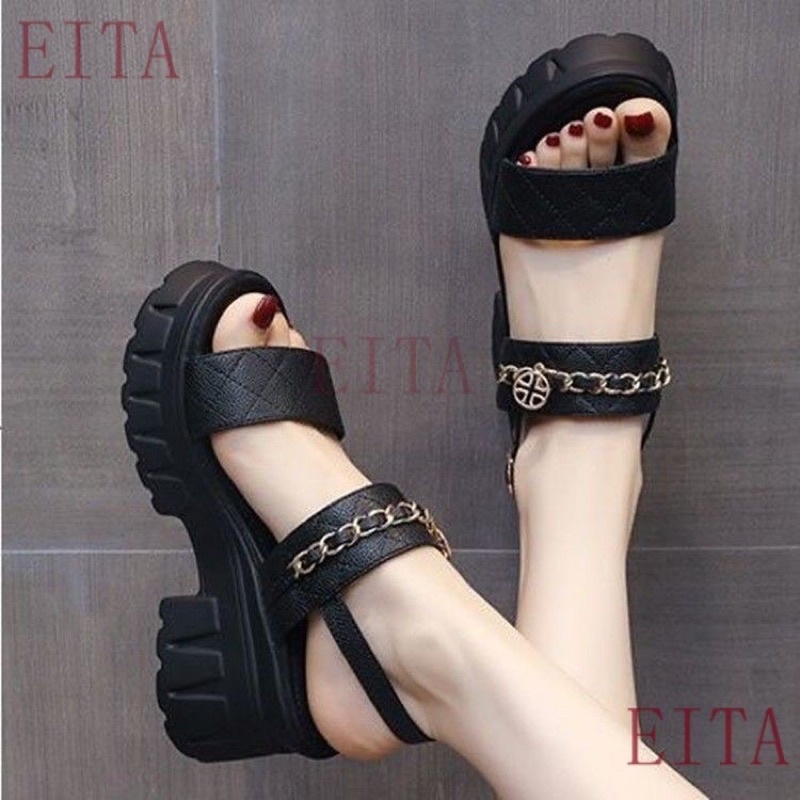 Hot ma 701 sandal đế cao phối xích vintage full hop qc fullbox