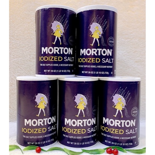 Muối Morton Iodized Salt 737g