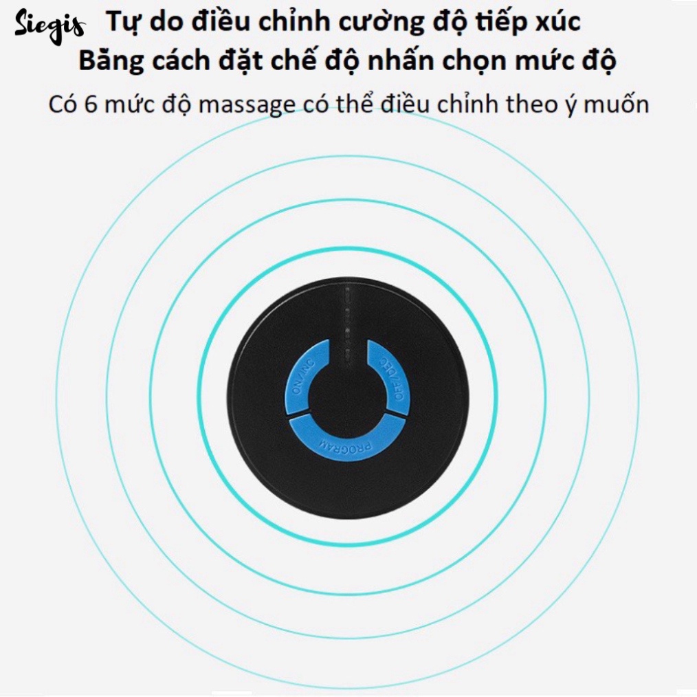 Miếng dán massage xung điện cổ vai gáy, bắp tay, lưng 10 chế độ mát-xa, pin sạc - Máy massage mini toàn thân an toàn