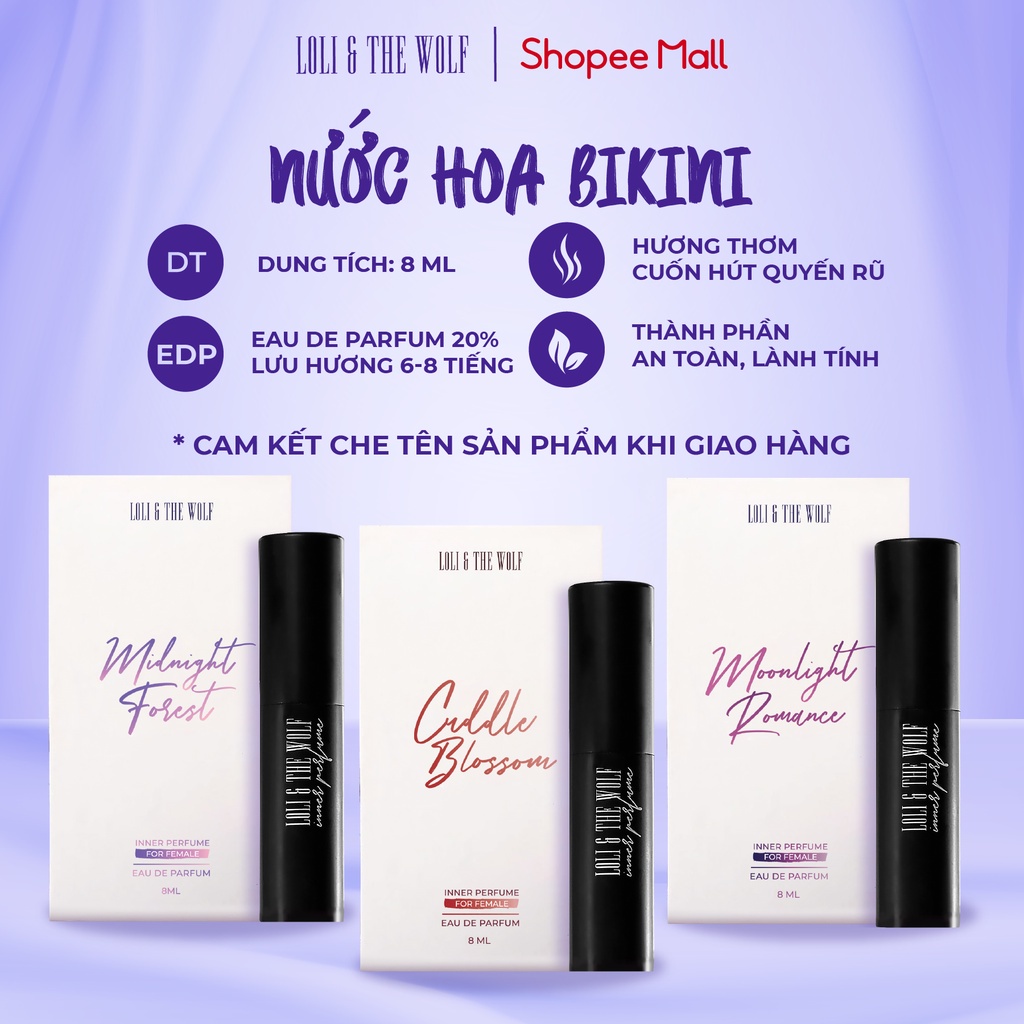 Nước Hoa Vùng Kín Nữ Loli And The Wolf Quyến Rũ Thơm Lâu Chai 8ml/10ml