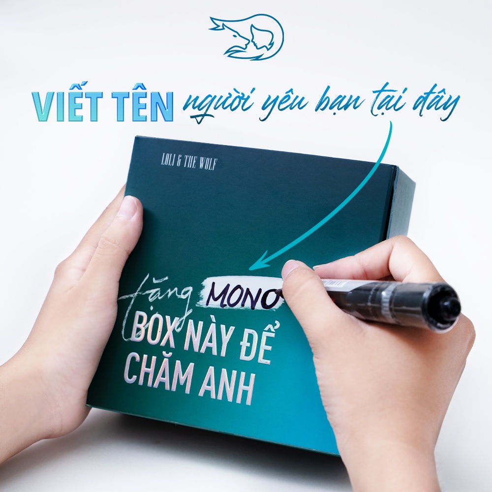 Bộ quà tặng nam giới BOX CHĂM ANH Loli The Wolf - Dung dịch vệ sinh nam 80ml & Nước hoa vùng kín nam 10ml