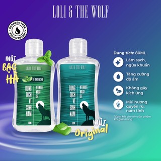  Dung Dịch Vệ Sinh Nam Giới Loli The Wolf Hương Thơm Nam Tính Khử Mùi Tốt Chai 80ml 