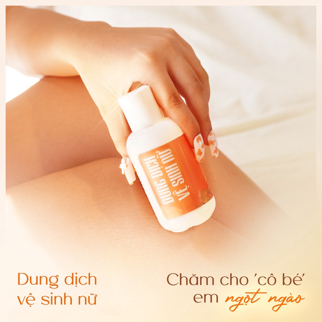 Dung Dịch Vệ Sinh Phụ Nữ Loli & The Wolf Mùi Đào Thơm Mát Thành Phần Tự Nhiên Chai 100ml