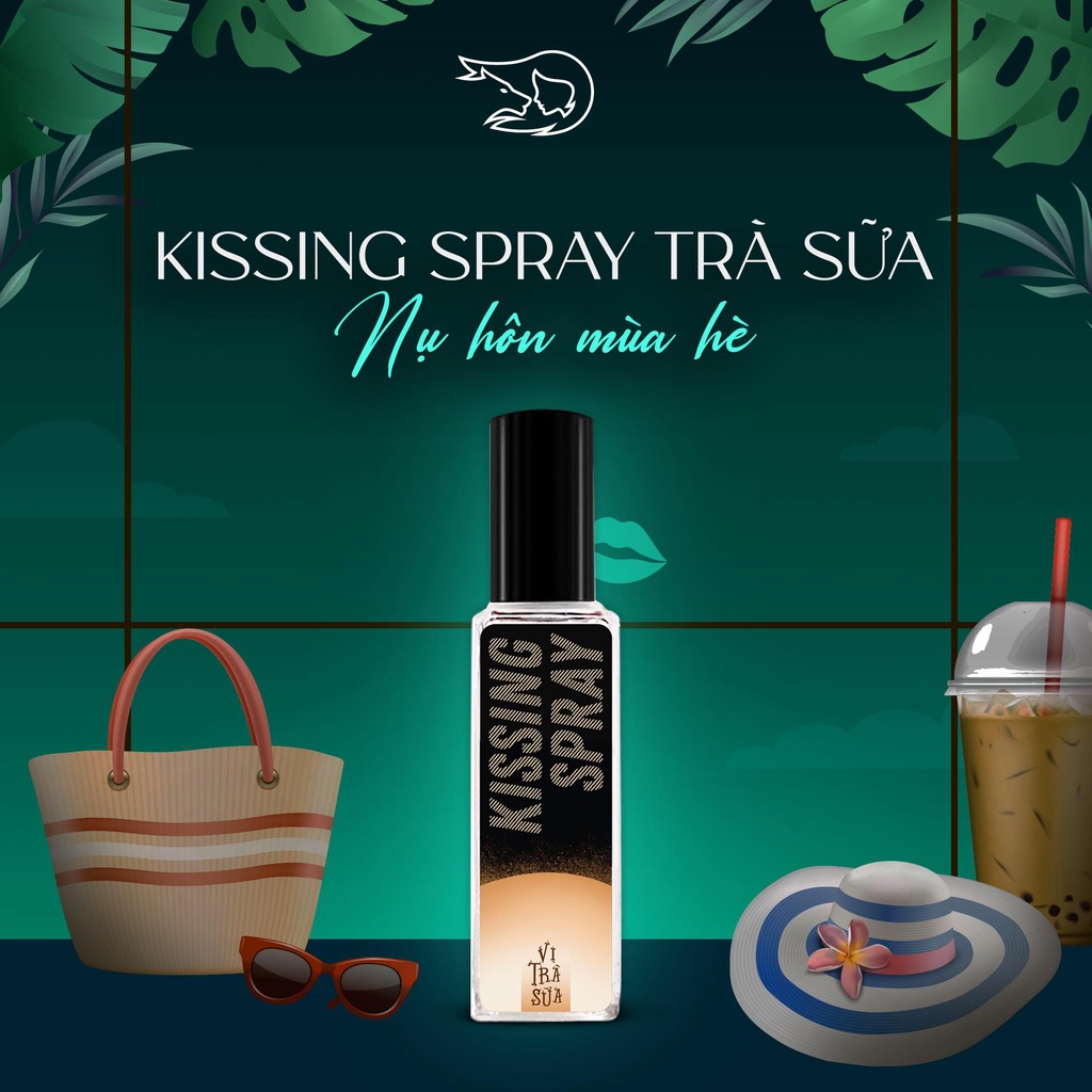 Xịt Thơm Miệng Kissing Spray Loli The Wolf Vị Trà Sữa Chai 20ml Nhỏ Gọn