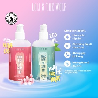 Dung Dịch Vệ Sinh Phụ Nữ Loli The Wolf Hương Hoa Cỏ Và Trái Cây Chai Lớn 250ml Tự Nhiên Làm Sạch Khử Mùi Hôi