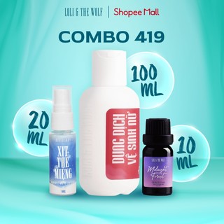 Bộ Sản Phẩm 419 Loli The Wolf Dành Cho Nữ: 1 Ddvs 100ml + 1 Nước Hoa Vùng Kín 10ml + 1 Xịt Thơm Miệng
