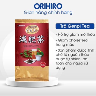 Trà Genpi hỗ trợ giảm mỡ thừa Orihiro Nhật Bản 60 gói/túi
