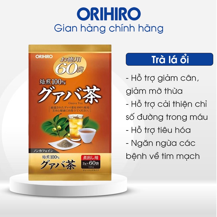 Trà ổi hỗ trợ giảm cân Orihiro 60 gói