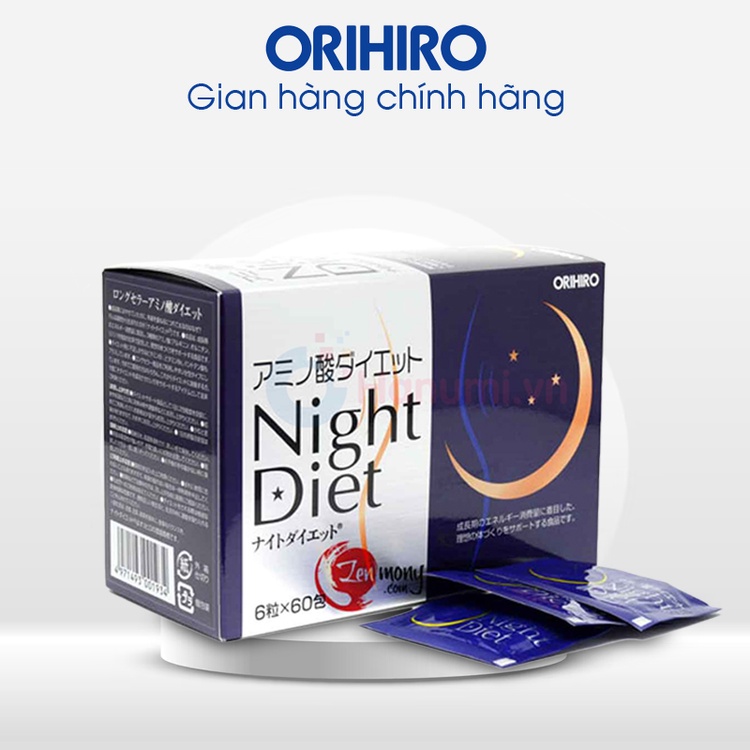 Viên uống giảm cân Night Diet Orihiro 1 hộp 60 gói
