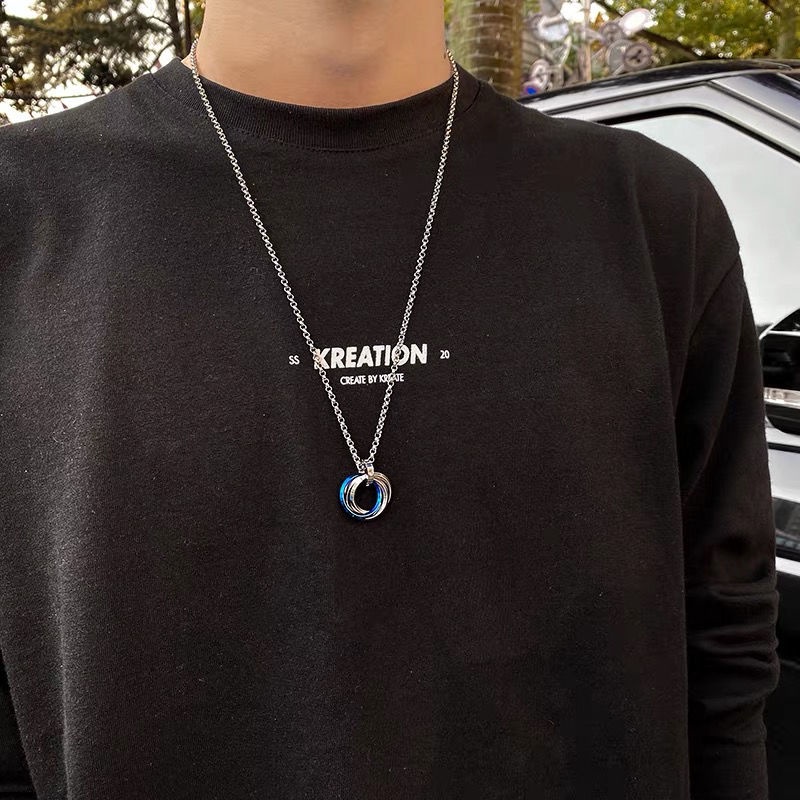 Vòng cổ Thép Titan Phong Cách hip hop Cá Tính Cho Nam Nữ