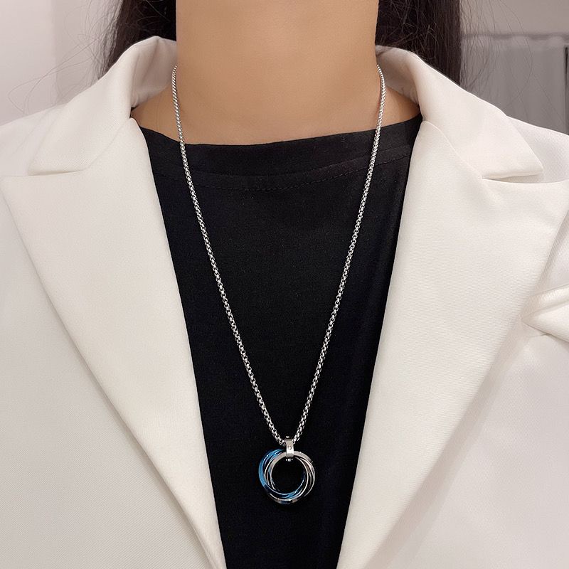 Vòng cổ Thép Titan Phong Cách hip hop Cá Tính Cho Nam Nữ