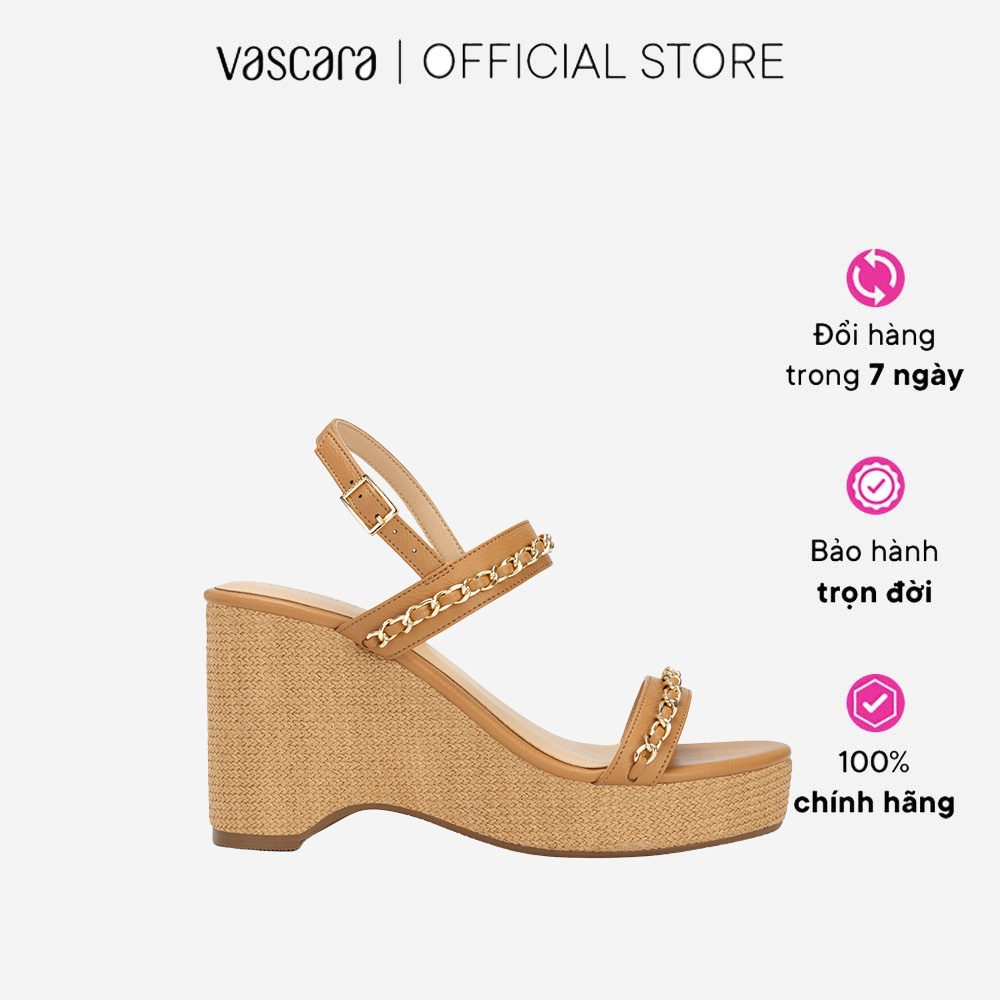 Vascara Giày Đế Xuồng Quai Ngang Phối Mắt Xích - SDX 0437