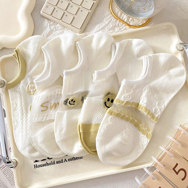 Vớ Thuyền Mỏng Mùa Hè Thoáng Khí Không Rơi Miệng Nông Dễ Phối Đồ Cho Nữ