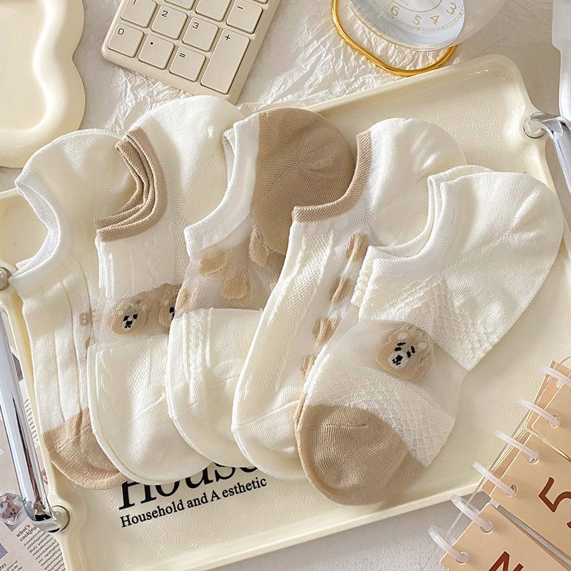 Vớ Thuyền Mỏng Mùa Hè Thoáng Khí Không Rơi Miệng Nông Dễ Phối Đồ Cho Nữ