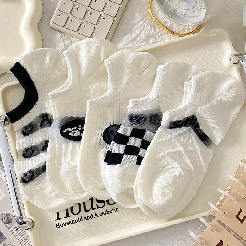 Vớ Thuyền Mỏng Mùa Hè Thoáng Khí Không Rơi Miệng Nông Dễ Phối Đồ Cho Nữ